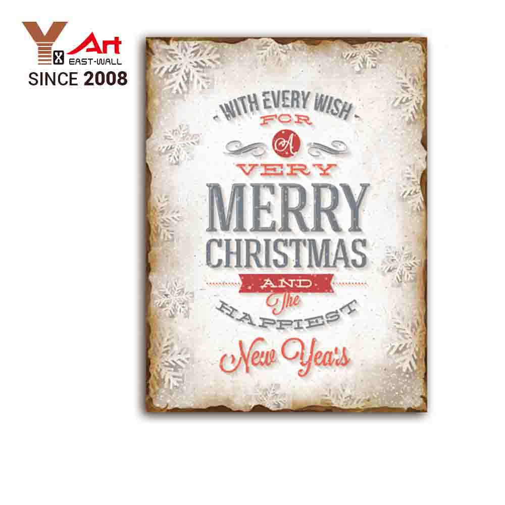 30x40cm Iron Christmas Art Home Decorations Wall Hanging Christmas Door Sign