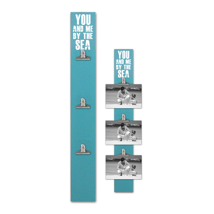 OEM Home Decorative Wood Signs Wall Hanging Photo Frames with Clip