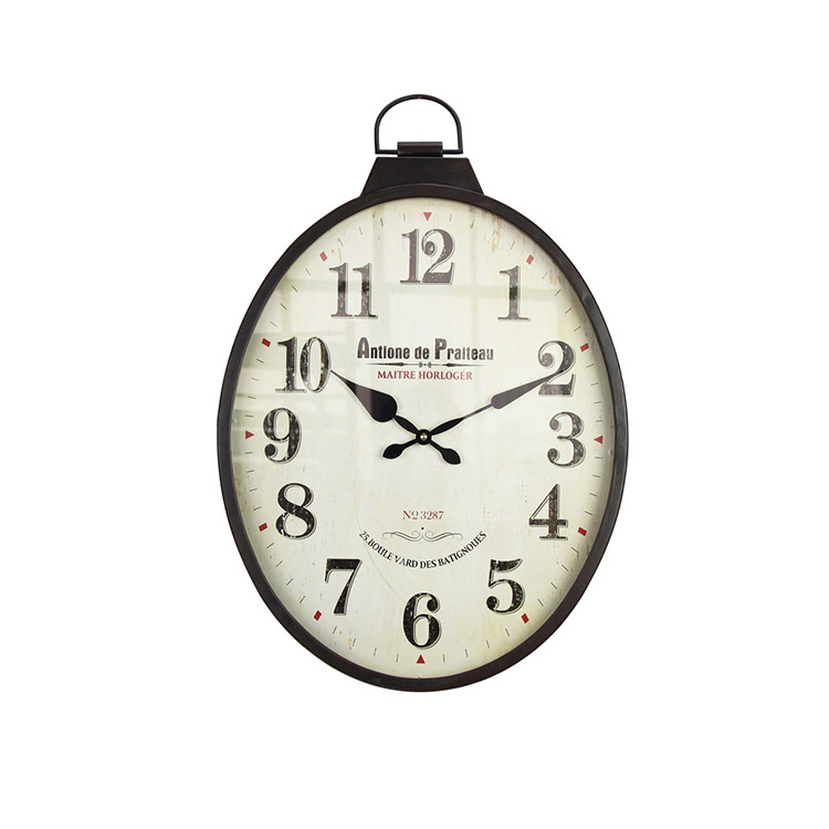 EA6532 Factory Direct Digital Home Decoration Brown Wall Clock