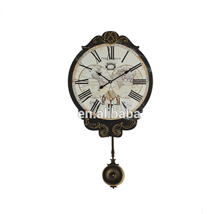 Apartment Decorating Home Decoration Gift Use Cleaning Printing Decorative Pendulum Clock