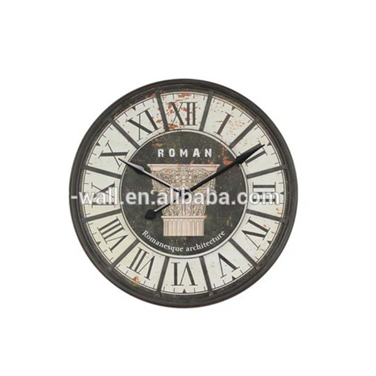 Wall Art Vintage Style Home Decorative Wall Sticker Clocks Large Size