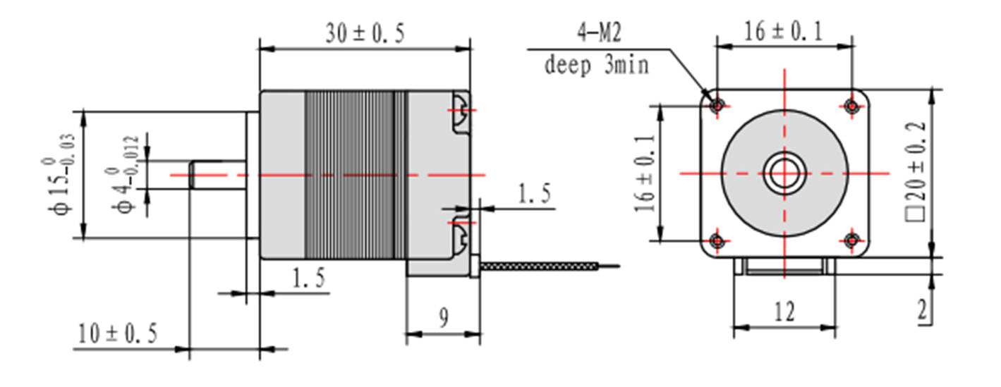 nema 8 stepper motor nima 8 koračnega motorja