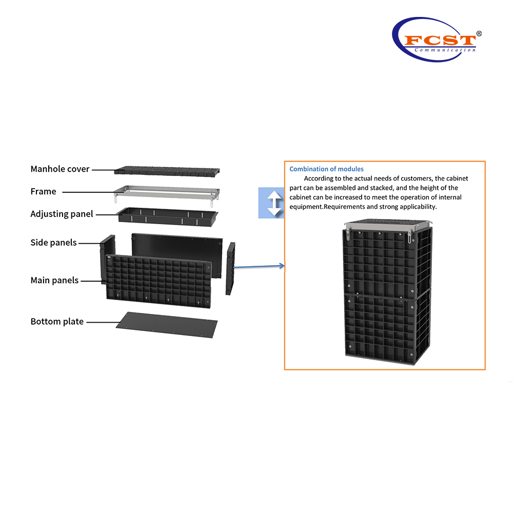 Material compuesto FCST-SMC FRP Fibra de vidrio Direct Bovaval de telecomunicaciones Bovales de Telecomunicaciones Reforzadas Directas Fiber