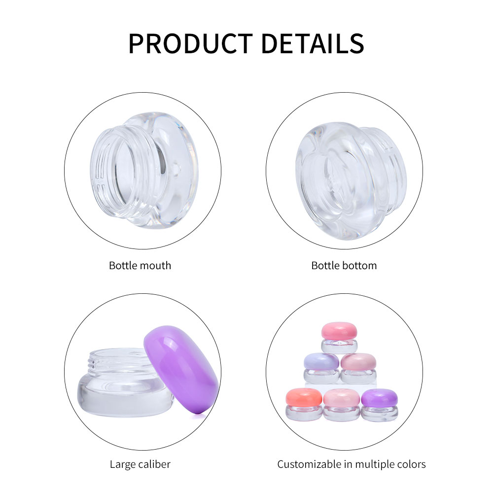 5g Plastic Sleeping Mask Jar Lip Balm Container 5 g Schlafmasken-Behälter aus Kunststoff für Lippenbalsam