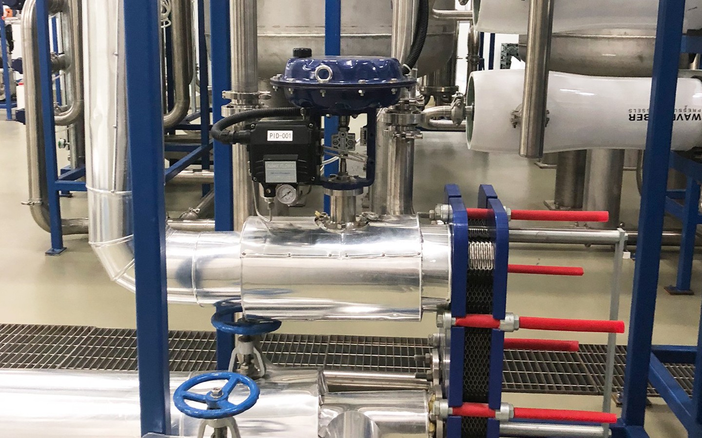 Butterfly Valve in Pipeline Food Industry Vanne papillon dans l'industrie alimentaire des pipelines