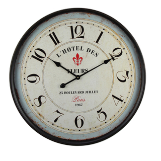2018 Hot Sell Cheap Retro Round Wall IRON Wall Clock