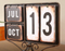 Fashion Decorative Vintage Metal Calendar Stand Desktop Easy to Replace