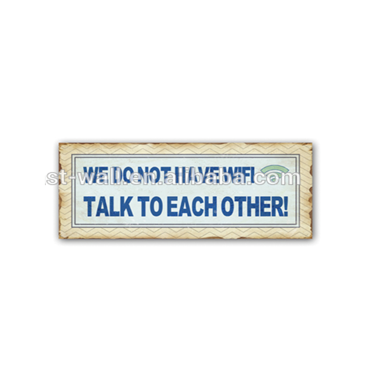 2016 New Coming Metal Car Signs Handmade Letter Plaque Let's Talk To Each Other