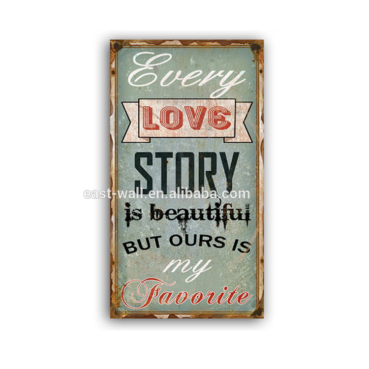 Design Your Own Wall Art DIY Craft Letter Sign Vintage Sign Plaque Love Story