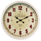 Customized Type Red Arabic Numerals Luxury Round Wall Clock Home Decor