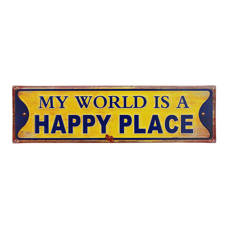 Hot selling vintage IRON welcome wall hanging signs door decor plaque