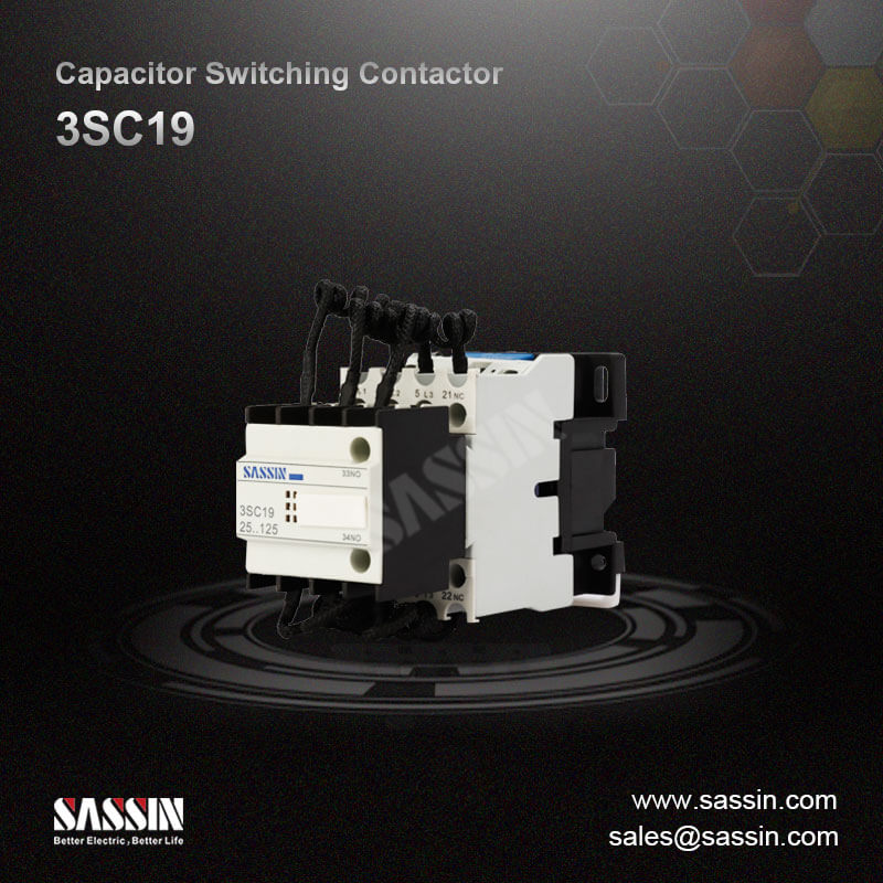 3SC19, contactores para conmutación de condensadores