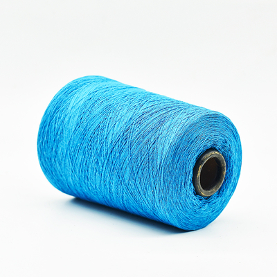 NE 20 2ply T BLUE RECYCLED YARN FOR KNITTING