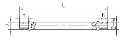 shaft with tapping