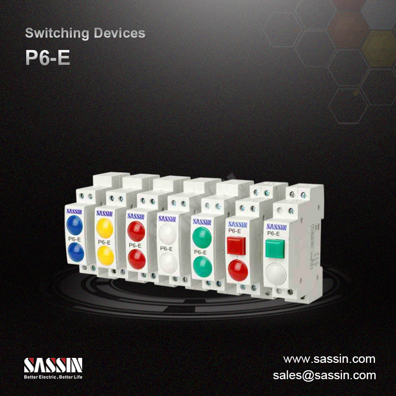 P6-E, pulsadores e indicadores