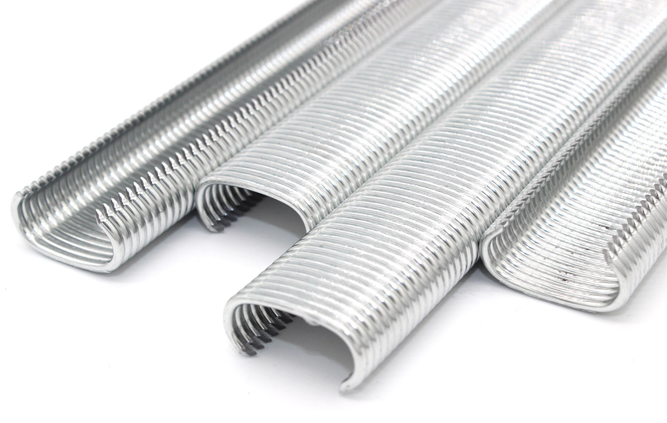 15GA 15G100 Galvanized Hog Ring Staples গৃহসজ্জার সামগ্রী বেড়া এবং খাঁচাগুলির জন্য 15GA 15G100 3/4 ইঞ্চি গ্যালভানাইজড হগ রিং স্ট্যাপল