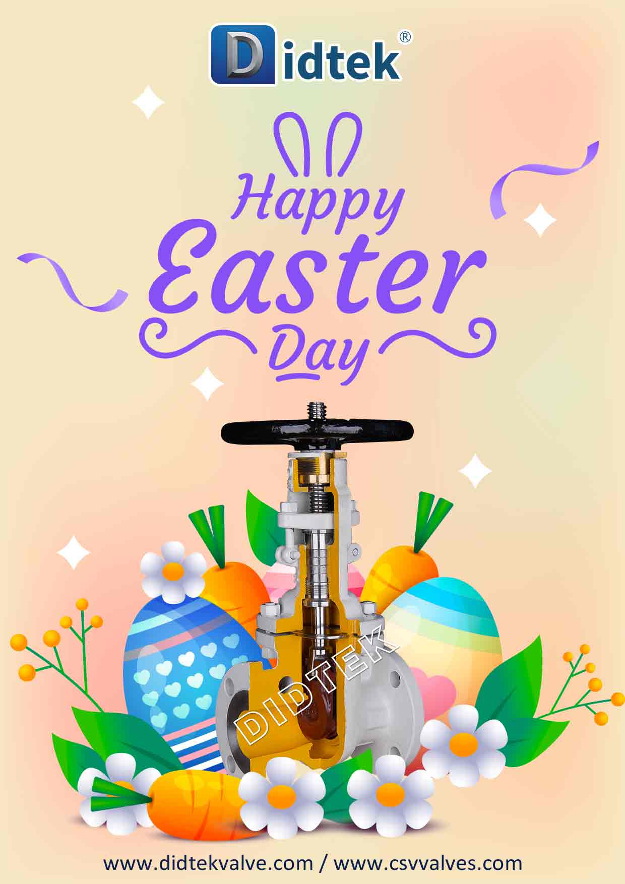 Didtek Wish Happy Easter Day A4