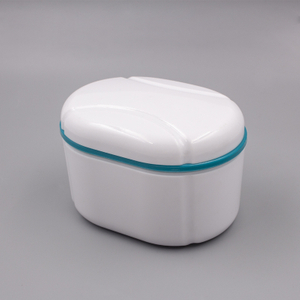Buen diseño color blanco gran tamaño caja de almacenamiento de dentadura postiza