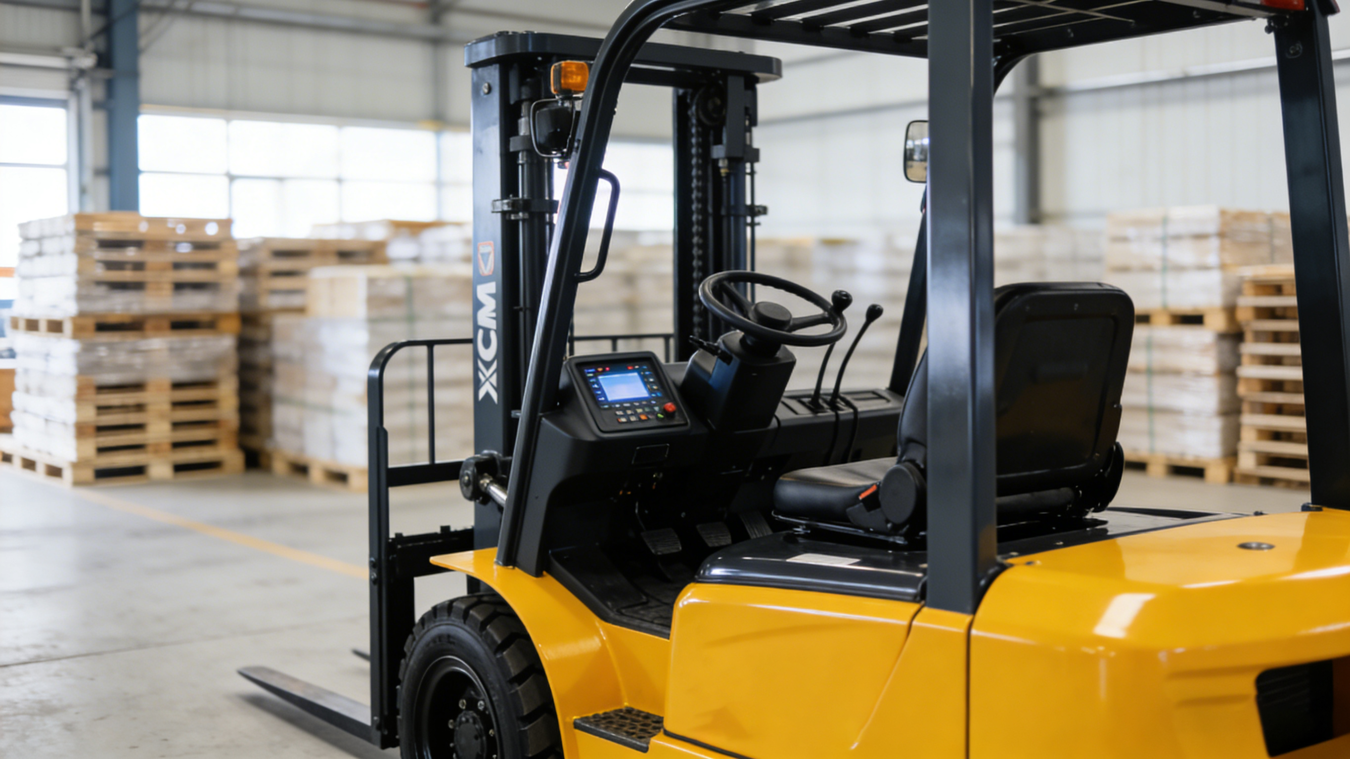 electric forklift truck truk forklift listrik