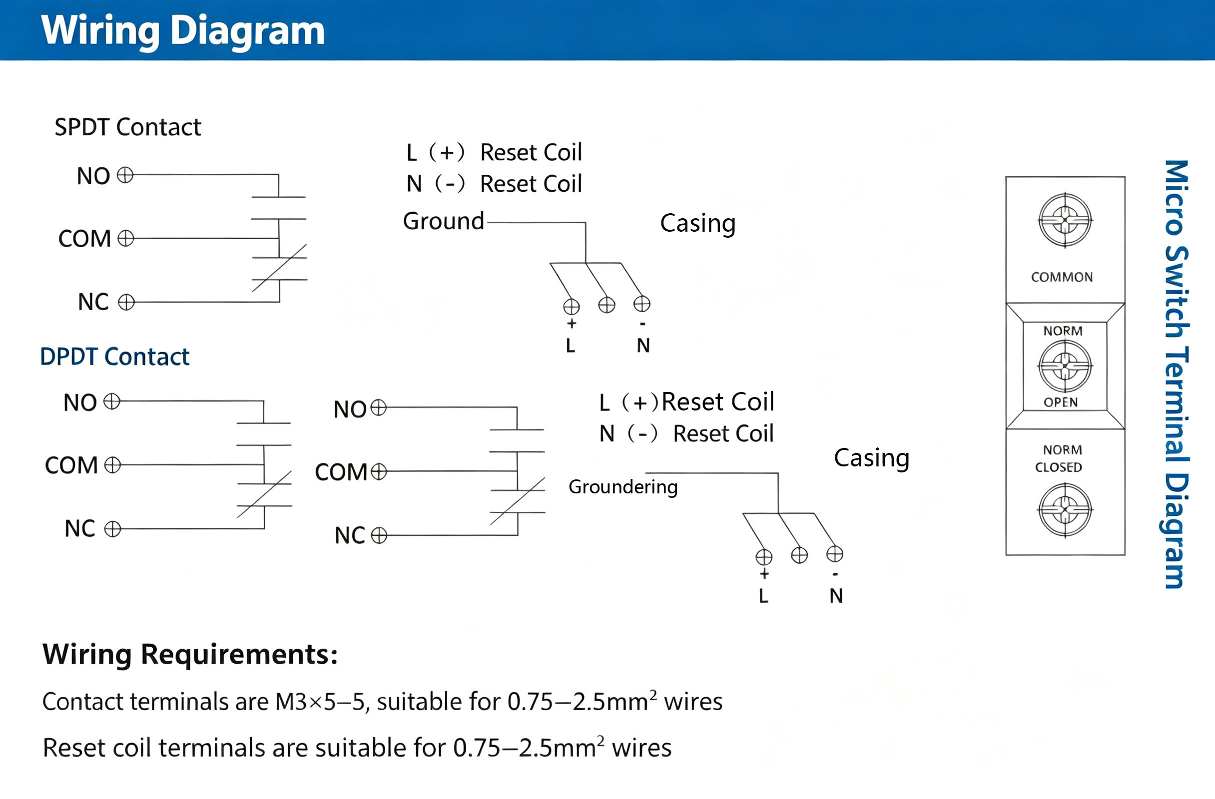 wiring of mechanical vibration switch الأسلاك من مفتاح الاهتزاز الميكانيكية