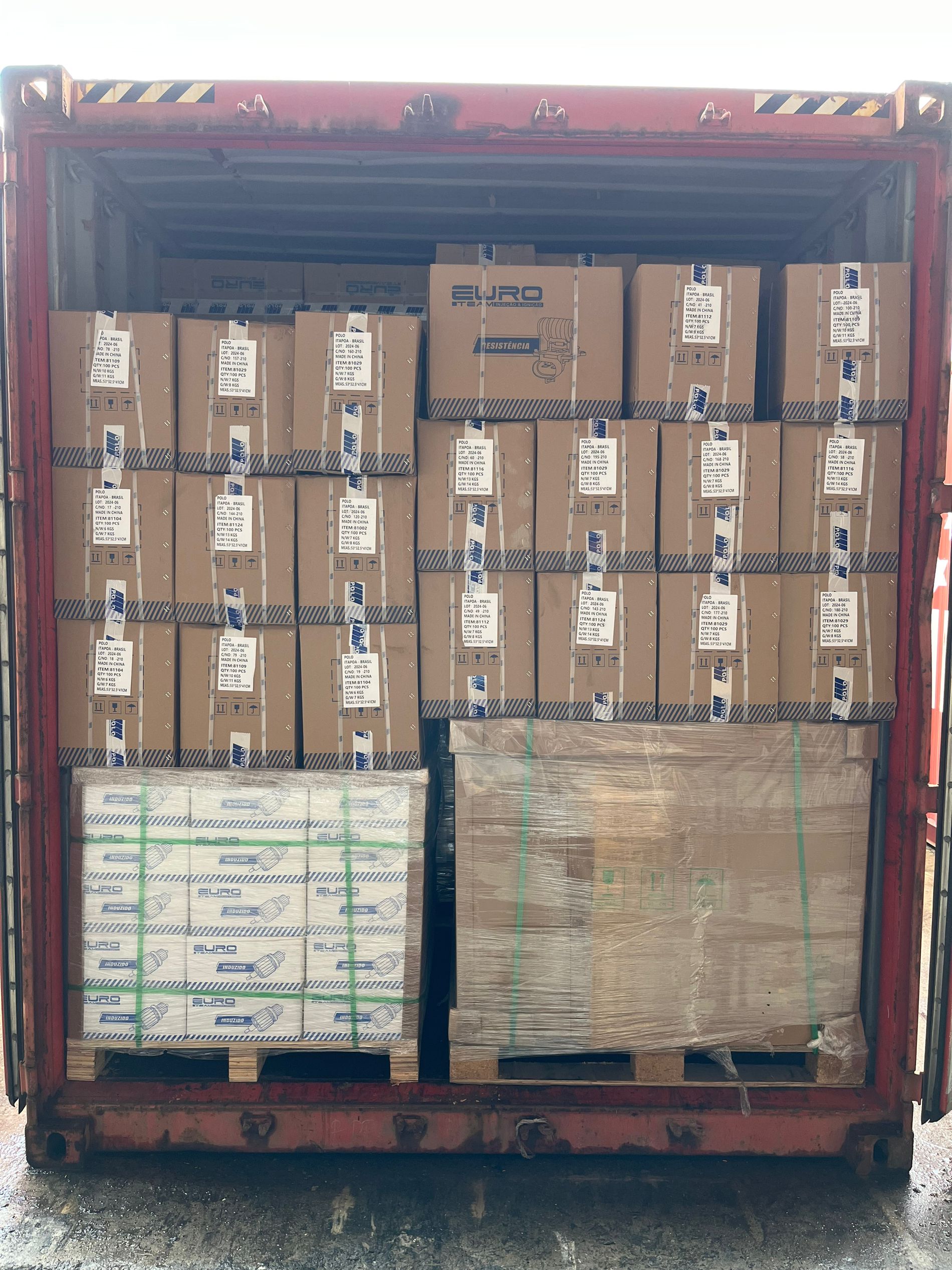 Containerverladung für Großbestellungen