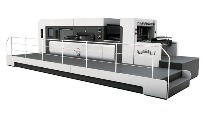 High Speed Flatbed Die Cutting Line For Triple Wall Hochgeschwindigkeits-Flachbett-Stanzlinie für Dreifachwände