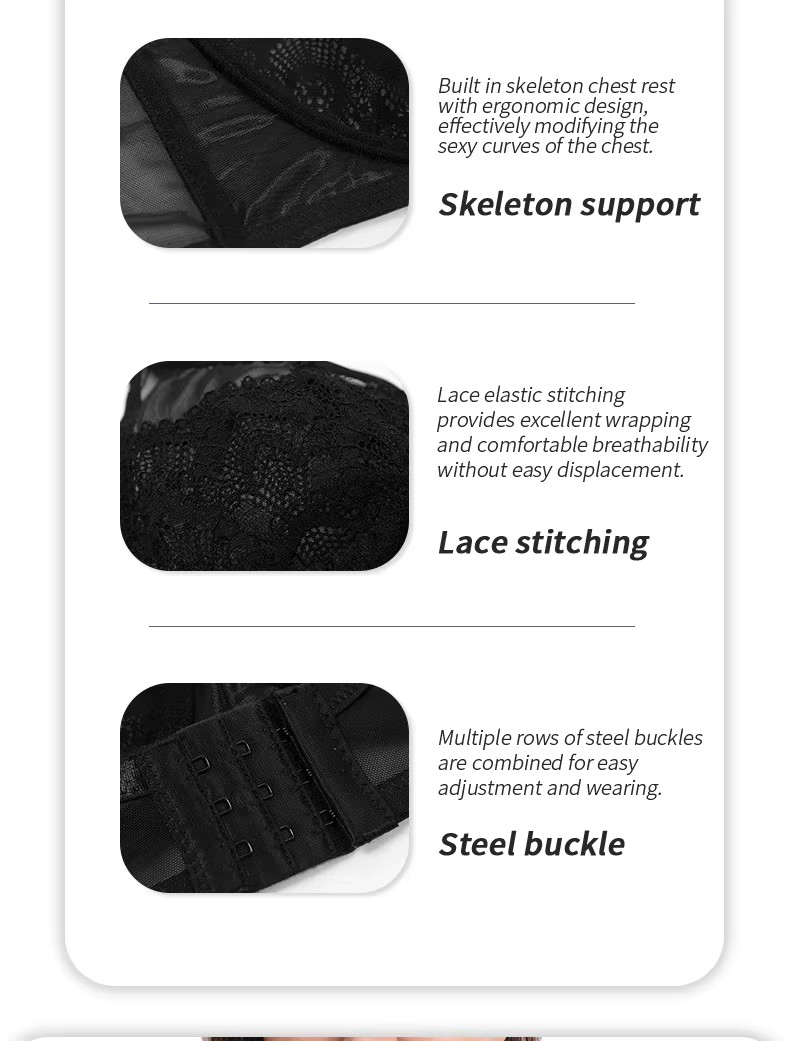 Lace Mesh See-Through Bra (1) Reggiseno trasparente in rete di pizzo (1)