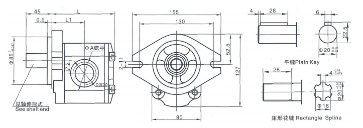 GBF-F400 Series Gear Pump pic GBF-F400 Series zubové čerpadlo obr