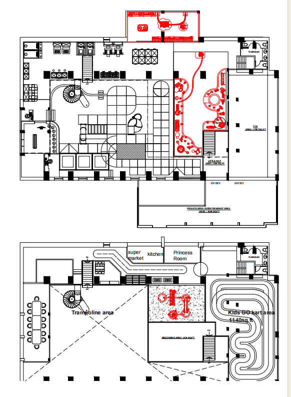 dise&ntilde;o de juegos infantiles interiores