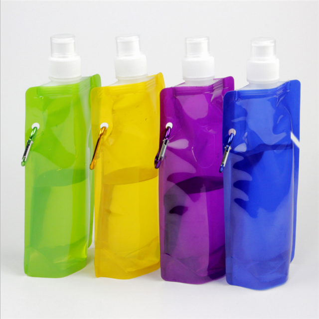 Ml Foldable Plastic Water Bottle Drinking Water Bag Buy Ml Foldable Plastic Water