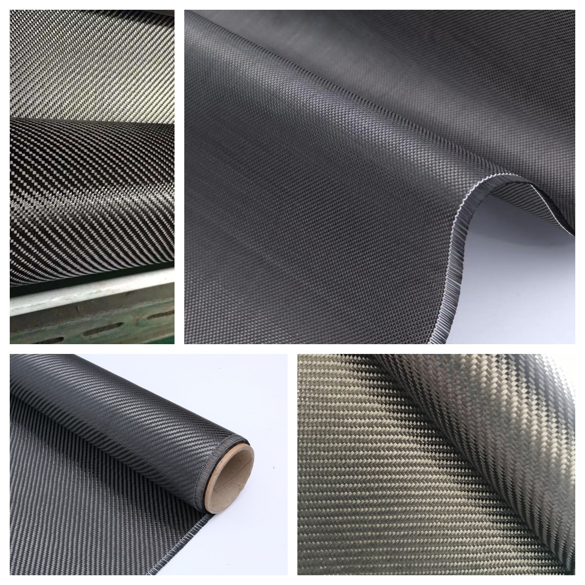 tissu en fibre de carbone serg&eacute; uni