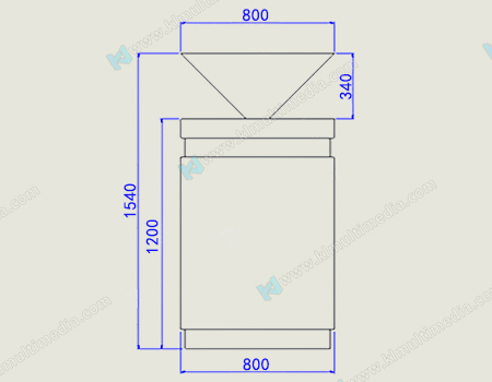هرم هولوجرام 0.8 متر