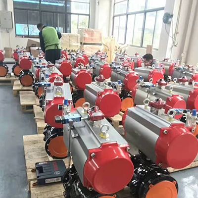 Uchwyt dźwigni Wafel Butterfly Rozmiar DN100 PN10-Production Workshop 7