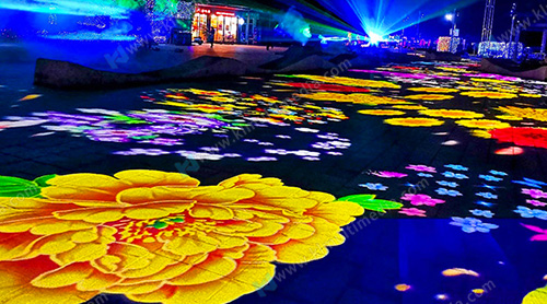 floor projection signage