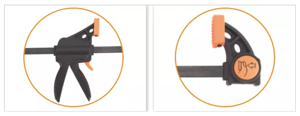 Mini Quick Release Bar Clamp, CQ102 Series
