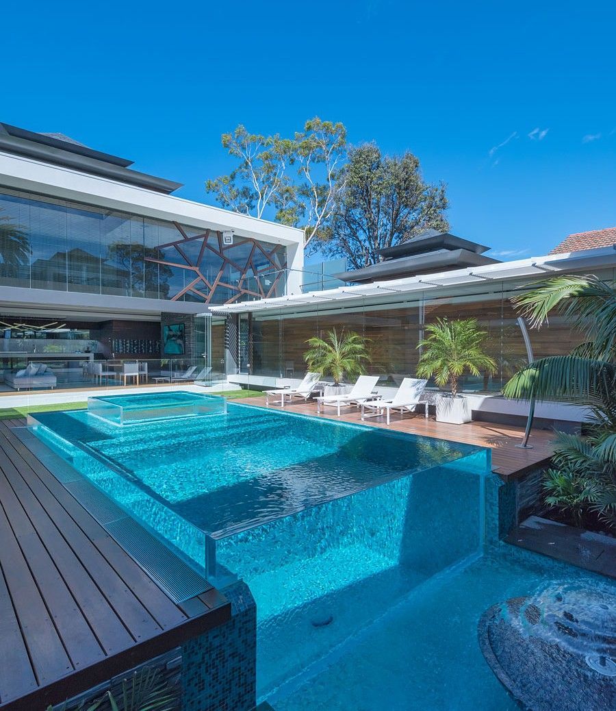 LEYU acrylic መዋኛ ግድግዳ