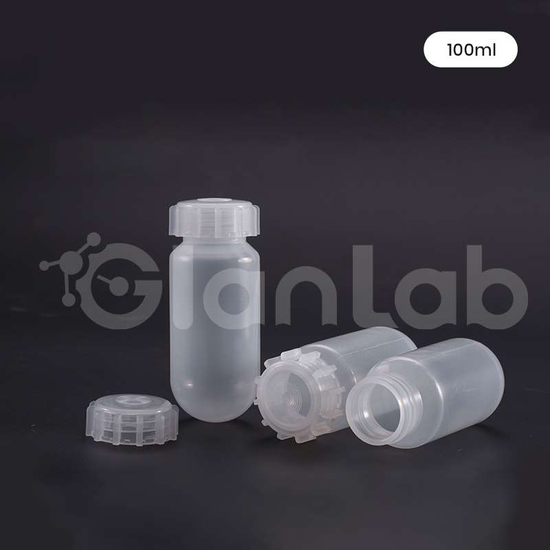Tubo centr&iacute;fugo con tapa giratoria de fondo redondo de 100 ml.2