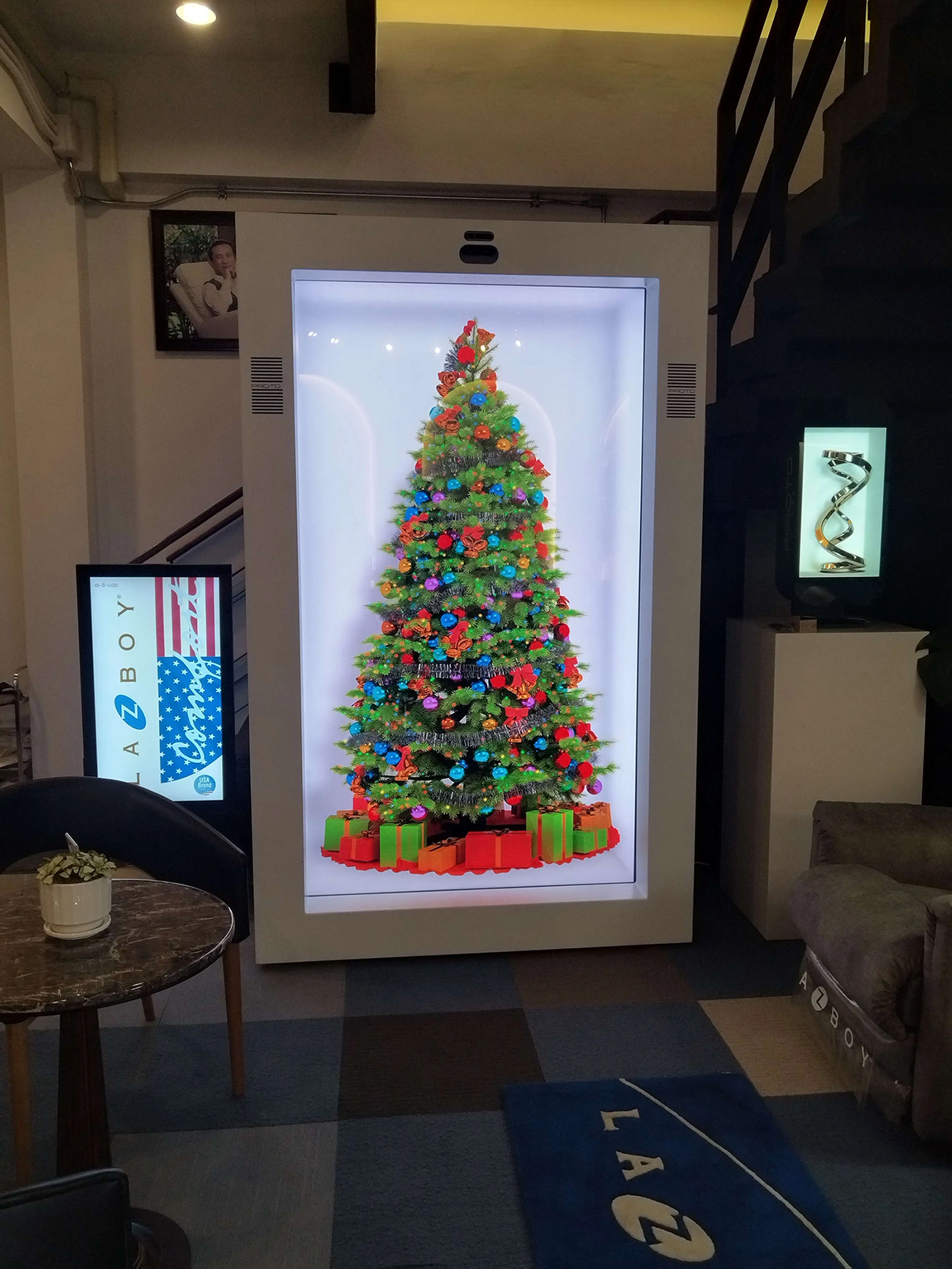 خزانة عرض ثلاثية الأبعاد لعيد الميلاد بدقة 4K