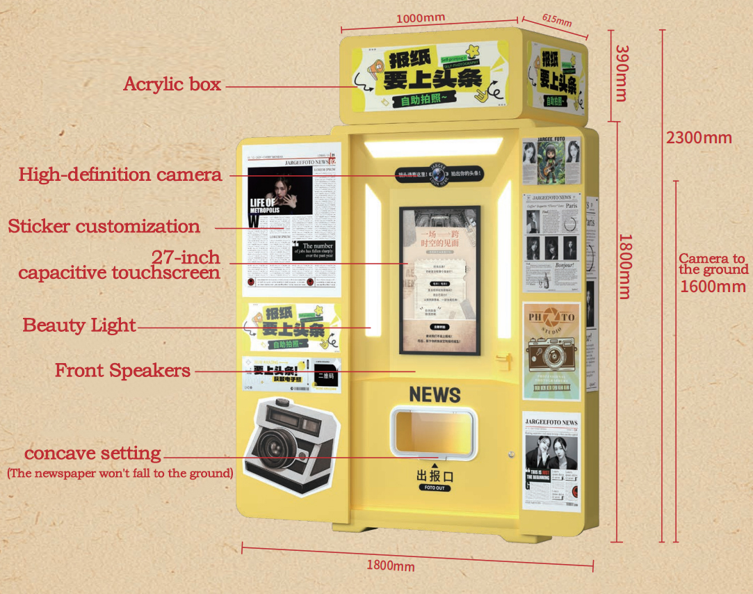 كشك تصوير الصحف في الهواء الطلق