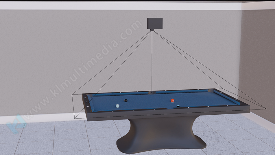 إعداد طاولة بلياردو تفاعلية