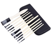 Artist Paint Brush Set of 10 for Watercolor Acrylic Gouache Oil and Tempera Painting