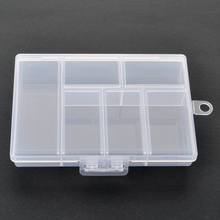 6 Grid Plastic Organizer Box 11.8x8.5x2.3cm