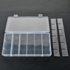 18 Grid Plastic Organizer Box 21x11x3.3cm