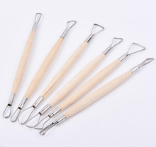 6pcs Double Ended Flat Wire End Clay Modeling Tool Kit