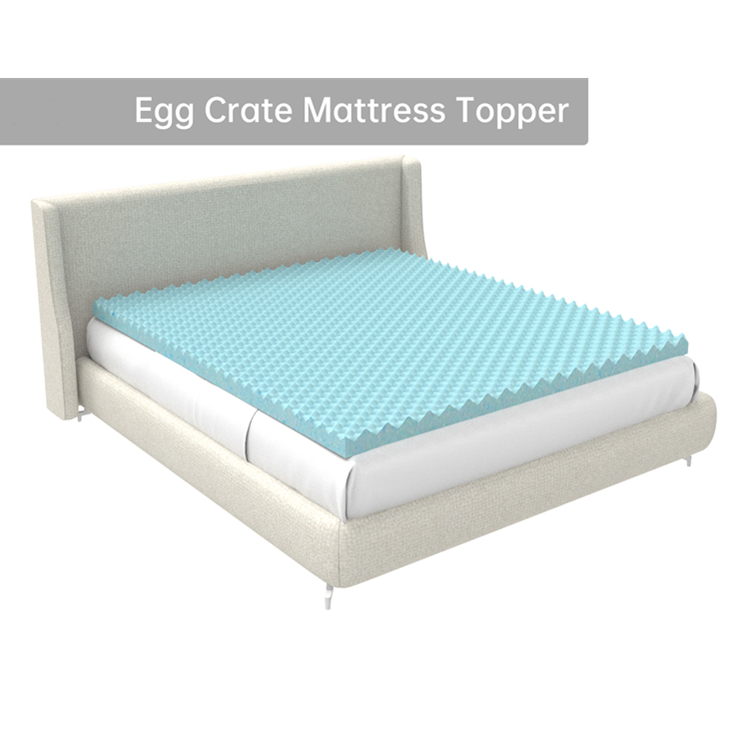 Egg Shape Good Price Gel Cooling Memory Foam Mattress Pads Topper