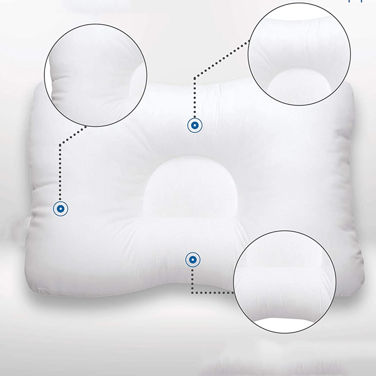Soft And Comfortable Cervical Support Pillow With Washable Cover 