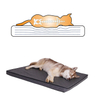 Classic Design Waterproof Anti-slip Memory Foam Pet Bed for Dog with Quilting