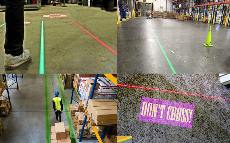 lumi&egrave;re laser &agrave; ligne virtuelle