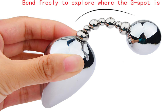 Plug anal &agrave; double t&ecirc;te en m&eacute;tal 