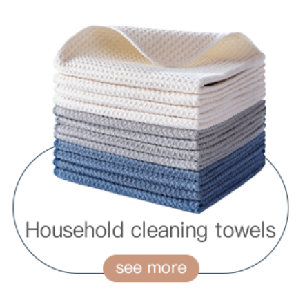Serviettes de nettoyage domestiques en microfibre